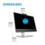HP E24mv G4 60,5 cm (23.8") 1920 x 1080 Pixels Full HD Zwart, Zilver (169L0AA) thumbnail