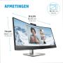 HP E34m G4 86,4 cm (34") 3440 x 1440 Pixels Wide Quad HD Zwart (40Z26AA) thumbnail