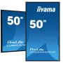 iiyama LH5054UHS-B1AG beeldkrant Digitale signage flatscreen 125,7 cm (49.5") LCD Wifi 500 cd/m² 4K Ultra HD Zwart Type processor Android 11 24/7 (LH5054UHS-B1AG) thumbnail