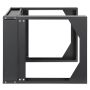 Intellinet 19" open frame rack voor wandmontage, 6U, scharnierend voorframe, 2-post uitvoering, diepte 17,7", bouwpakket, zwart RAL 9004 (716178) thumbnail