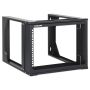 Intellinet 19" open frame rack voor wandmontage, 6U, scharnierend voorframe, 2-post uitvoering, diepte 17,7", bouwpakket, zwart RAL 9004 (716178) thumbnail