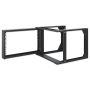Intellinet 19" open frame rack voor wandmontage, 6U, scharnierend voorframe, 2-post uitvoering, diepte 17,7", bouwpakket, zwart RAL 9004 (716178) thumbnail