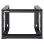 Intellinet 19" open frame rack voor wandmontage, 6U, scharnierend voorframe, 2-post uitvoering, diepte 17,7", bouwpakket, zwart RAL 9004 (716178) thumbnail