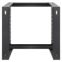 Intellinet 19" open frame rack voor wandmontage, 9U, scharnierend voorframe, 2-post uitvoering, diepte 17,7", bouwpakket, zwart RAL 9004 (716185) thumbnail