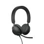 Jabra Evolve2 40 SE Headset Bedraad Hoofdband Oproepen/muziek USB Type-C Zwart (24189-999-899) thumbnail