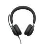 Jabra Evolve2 40 SE Headset Bedraad Hoofdband Oproepen/muziek USB Type-A Zwart (24189-999-999) thumbnail