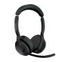 Jabra Evolve2 55 Headset Bedraad en draadloos Hoofdband Kantoor/callcenter Bluetooth Oplaadhouder Zwart (25599-989-989) thumbnail