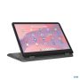 Lenovo 500e Yoga Chromebook N100 31 cm (12.2") Touchscreen WUXGA Intel® N 4 GB LPDDR5-SDRAM 32 GB eMMC Wi-Fi 6E (802.11ax) ChromeOS Grijs (82W40000MH) thumbnail