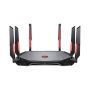 MSI RADIX AXE6600 WIFI 6E TRI-BAND draadloze router Gigabit Ethernet Dual-band (2.4 GHz / 5 GHz) Zwart, Rood (GRAXE66) thumbnail