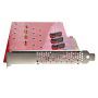 StarTech.com QUAD-M2-PCIE-CARD-B interfacekaart/-adapter Intern M.2 (QUAD-M2-PCIE-CARD-B) thumbnail