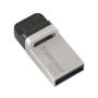 Transcend JetFlash 880 OTG 32GB USB flash drive USB Type-A / Micro-USB 3.2 Gen 1 (3.1 Gen 1) Zwart, Zilver (TS32GJF880S) thumbnail