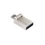 Transcend JetFlash 880 OTG 32GB USB flash drive USB Type-A / Micro-USB 3.2 Gen 1 (3.1 Gen 1) Zwart, Zilver (TS32GJF880S) thumbnail