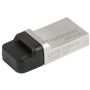 Transcend JetFlash 880 OTG 32GB USB flash drive USB Type-A / Micro-USB 3.2 Gen 1 (3.1 Gen 1) Zwart, Zilver (TS32GJF880S) thumbnail