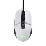 Trust GXT 109W Felox Gaming Muis - Bedrade gamingmuis – 6 programmeerbare knoppen – 6400 DPI – Wit (25066) thumbnail