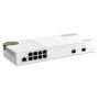 QNAP QSW-M2108-2S netwerk-switch Managed L2 2.5G Ethernet (100/1000/2500) Grijs (QSW-M2108-2S) thumbnail