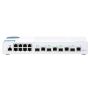 QNAP QSW-M408-4C netwerk-switch Managed L2 Gigabit Ethernet (10/100/1000) Wit (QSW-M408-4C) thumbnail