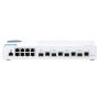 QNAP QSW-M408-4C netwerk-switch Managed L2 Gigabit Ethernet (10/100/1000) Wit (QSW-M408-4C) thumbnail