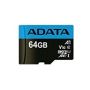 ADATA 64GB, microSDHC, Class 10 UHS-I Klasse 10 (AUSDX64GUICL10A1-RA1) thumbnail