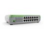 Allied Telesis AT-FS710/16-50 Unmanaged Fast Ethernet (10/100) 1U Groen, Grijs (AT-FS710/16-50) thumbnail