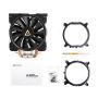 Antec A400 RGB Processor Koeler 12 cm Zwart, Koper, Metallic (0-761345-74007-4) thumbnail
