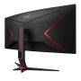 AOC G2 CU34G2X/BK computer monitor 86,4 cm (34") 3440 x 1440 Pixels Quad HD LED Zwart, Rood (CU34G2X/BK) thumbnail