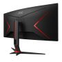 AOC G2 CU34G2X/BK computer monitor 86,4 cm (34") 3440 x 1440 Pixels Quad HD LED Zwart, Rood (CU34G2X/BK) thumbnail