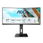 AOC P2 CU34P2A LED display 86,4 cm (34") 3440 x 1440 Pixels Quad HD Zwart (CU34P2A) thumbnail
