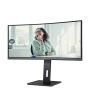 AOC CU34P3CV computer monitor 86,4 cm (34") 3440 x 1440 Pixels UltraWide Quad HD LED Zwart (CU34P3CV) thumbnail