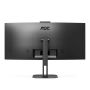 AOC V5 CU34V5CW 86,4 cm (34") 3440 x 1440 Pixels Wide Quad HD LED Zwart (CU34V5CW/BK) thumbnail