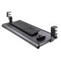 StarTech.com Uitschuifbare Toetsenbordlade voor onder Bureaublad, Ergonomische Keyboard Tray met Bureauklem, Tot 12kg, Uittrekbare Plank voor Toetsenbord/Muis, In Hoogte Verstelbaar (10/12/14cm) (KEYBOARD-TRAY-CLAMP1) thumbnail