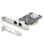 StarTech.com 2-Port 2.5Gbps NBASE-T PCIe Netwerkkaart, Intel I225-V, Dual-Port Computer Ethernet Adapter, Multi-Gigabit NIC, PCI Express Server LAN Kaart, Desktop Ethernet Interface (PR22GI-NETWORK-CARD) thumbnail