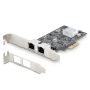 StarTech.com 2-Port 2.5Gbps NBASE-T PCIe Netwerkkaart, Intel I225-V, Dual-Port Computer Ethernet Adapter, Multi-Gigabit NIC, PCI Express Server LAN Kaart, Desktop Ethernet Interface (PR22GI-NETWORK-CARD) thumbnail