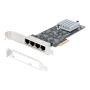 StarTech.com 4-Port 2.5Gbps NBASE-T PCIe Netwerkkaart, Intel I225-V, Quad-Port Computer Ethernet Adapter, Multi-Gigabit NIC, PCI Express Server LAN Kaart, Desktop Ethernet Interface (PR42GI-NETWORK-CARD) thumbnail