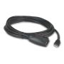 APC NetBotz USB Latching Repeater Cable, LSZH - 5m USB-kabel 5,00 m USB A Zwart (NBAC0213L) thumbnail