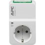 APC PM1WU2-GR Tussenstekker met overspanningsbeveiliging 3680W 1x stopcontact + 2x USB (PM1WU2-GR) thumbnail