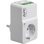 APC PM1WU2-GR Tussenstekker met overspanningsbeveiliging 3680W 1x stopcontact + 2x USB (PM1WU2-GR) thumbnail