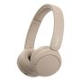 Sony WH-CH520 Headset Draadloos Hoofdband Oproepen/muziek USB Type-C Bluetooth Oplaadhouder Crème (WHCH520C.CE7) thumbnail