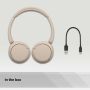 Sony WH-CH520 Headset Draadloos Hoofdband Oproepen/muziek USB Type-C Bluetooth Oplaadhouder Crème (WHCH520C.CE7) thumbnail