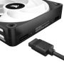 Corsair Air CO-9051002-WW koelsysteem voor computers Computer behuizing Ventilator 12 cm Zwart, Wit 3 stuk(s) (CO-9051002-WW) thumbnail