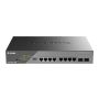 D-Link DSS-200G-10MP/E netwerk-switch Managed L2 Gigabit Ethernet (10/100/1000) Power over Ethernet (PoE) 1U Grijs (DSS-200G-10MP/E) thumbnail