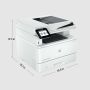 HP LaserJet Pro MFP 4102dw printer, Zwart-wit, Printer voor Kleine en middelgrote ondernemingen, Printen, kopiëren, scannen, Draadloos; Geschikt voor Instant Ink; Printen vanaf een telefoon of tablet; Automatische documentinvoer (2Z622F) thumbnail