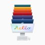 Apple iMac Apple M 61 cm (24") 4480 x 2520 Pixels 8 GB 256 GB SSD Alles-in-één-pc macOS Big Sur Wi-Fi 6 (802.11ax) Groen (MGPH3D/A) thumbnail