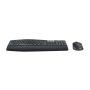 Logitech MK850 Performance Wireless Keyboard and Mouse Combo toetsenbord Inclusief muis RF-draadloos + Bluetooth Hebreeuws Zwart, Wit (920-008520) thumbnail