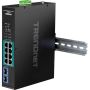 Trendnet TI-PGM102 netwerk-switch Gigabit Ethernet (10/100/1000) Power over Ethernet (PoE) Zwart (TI-PGM102) thumbnail