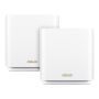 ASUS ZenWiFi AX XT8 (W-1-PK) draadloze router Gigabit Ethernet Tri-band (2.4 GHz / 5 GHz / 5 GHz) Wit (90IG0590-MO3A70) thumbnail
