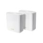 ASUS ZenWiFi AX XT8 (W-1-PK) draadloze router Gigabit Ethernet Tri-band (2.4 GHz / 5 GHz / 5 GHz) Wit (90IG0590-MO3A70) thumbnail
