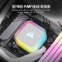 Corsair H100I Elite Processor Alles-in-één vloeistofkoeler 12 cm Wit 1 stuk(s) (CW-9060078-WW) thumbnail
