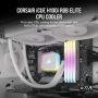 Corsair H100I Elite Processor Alles-in-één vloeistofkoeler 12 cm Wit 1 stuk(s) (CW-9060078-WW) thumbnail