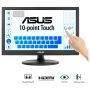 ASUS VT168HR computer monitor 39,6 cm (15.6") 1366 x 768 Pixels WXGA LED Touchscreen Zwart (90LM02G1-B04170) thumbnail