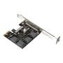 ASUS PCIE To 4 SATA CARD-SI interfacekaart/-adapter Intern (90MC0AZ0-M0ECY0) thumbnail
